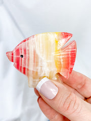 Tropical Onyx Fish Carving