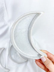New Moon Ceramic Crystal Dish