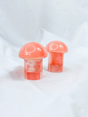 Onyx Orange Mushroom Carving
