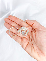 Spiral Keyring | Silver