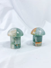 Onyx Green Mushroom Carving