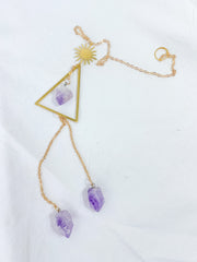 Amethyst Triangle SunCatcher