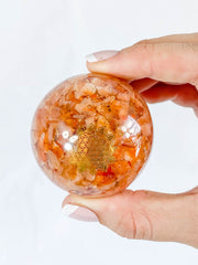 Orgonite Carnelian Sphere | X Large