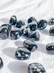 Snowflake Obsidian Tumbles | Medium
