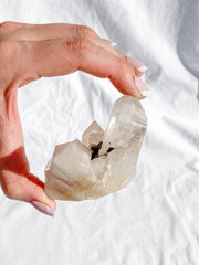 Smoky Himalayan Quartz with Inclusions Cluster 207g