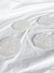 Selenite Meditation Chakra Plate