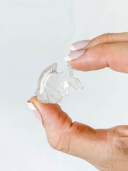 Clear Quartz Fish Carving