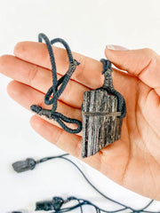 Protection Black Tourmaline Pendant