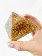 Orgonite Pyramid Tiger Eye 281g