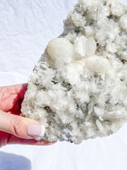 White Heulandite and Stilbite Cluster 1.2kg