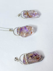 Amethyst Elestial Extra Large Pendant