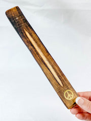 Wooden Incense Holder | Peace