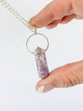 Lepidolite Double Terminated Pendant