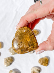 Spotted Agate Heart | Medium