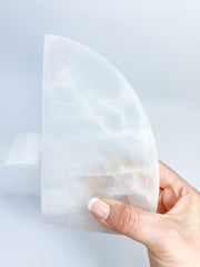 Selenite Polished Bookend