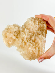 Stilbite Cluster Heart 562g