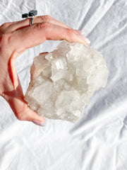 Glass Apophyllite Cluster 385g