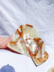 Green Onyx Heart Bowl | X Large