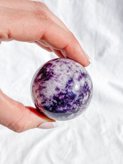 Lepidolite Sphere | Large