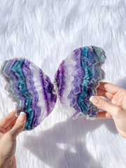 Fluorite Fairy Wings Pair 1.1kg