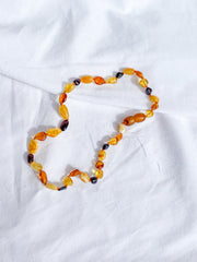 Amber Baby Teething Necklace Polished