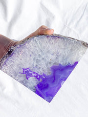 Died Agate Natural Bookend 3.9kg
