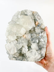 Apophyllite Chalcedony and Stilbite Cut Base Cluster 3.2kg