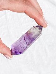 Amethyst Smoky Double Terminator Point 57g