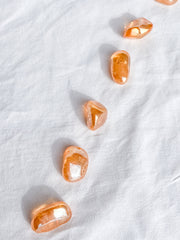 Copper Orange Aura Tumbles | Mini