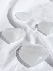 Selenite Heart | Medium