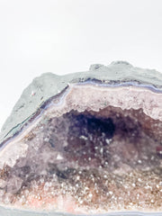 Amethyst Amethyst Pink Purple Druzy and Agate Geode Statement Piece “Faery Cave” 2.4kg