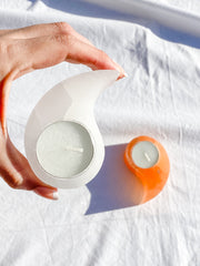 Selenite Yin & Yang Polished Candle Base
