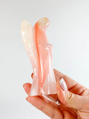 Onyx Orange Angel Carving