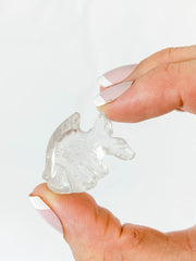 Clear Quartz Fish Carving