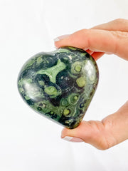 Kambaba / Crocodile Jasper Heart | Large