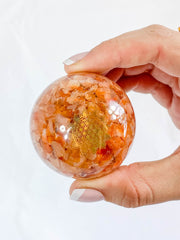 Orgonite Carnelian Sphere | X Large
