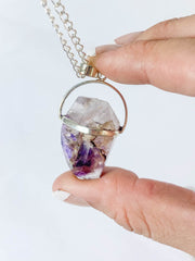 Amethyst Elestial Medium Pendant