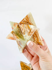 Green Onyx Merkaba XXL