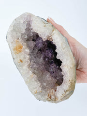 Lavender Amethyst Geode 1.2kg