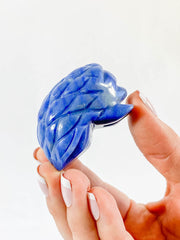 Blue Quartz Hedgehog Carving