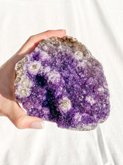 Amethyst CutBase Cluster with Druzy 1.3kg