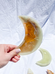Green Onyx Moon Bowl | X Large