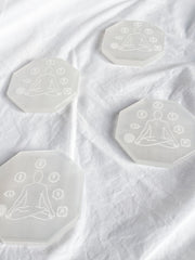 Selenite Meditation Chakra Plate