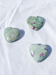 Ruby Fuchsite Heart | Medium