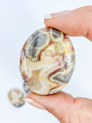 Crazy Lace Agate Worry Stone