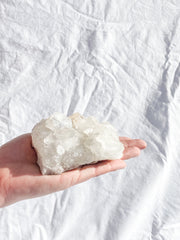 Glass Apophyllite Cluster 385g