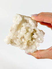 White Chalcedony Stalactite Cluster 244g