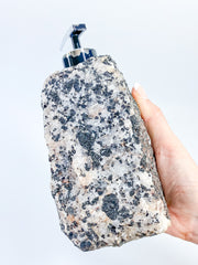 Black Tourmaline and Quartz with Inclusions Soap Dispenser 2.1kg