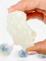 Harmony Duo: Celestite + Glass Apophyllite | Medium