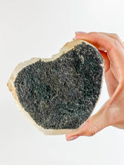 Apophyllite Cluster with Inclusions Heart 605g